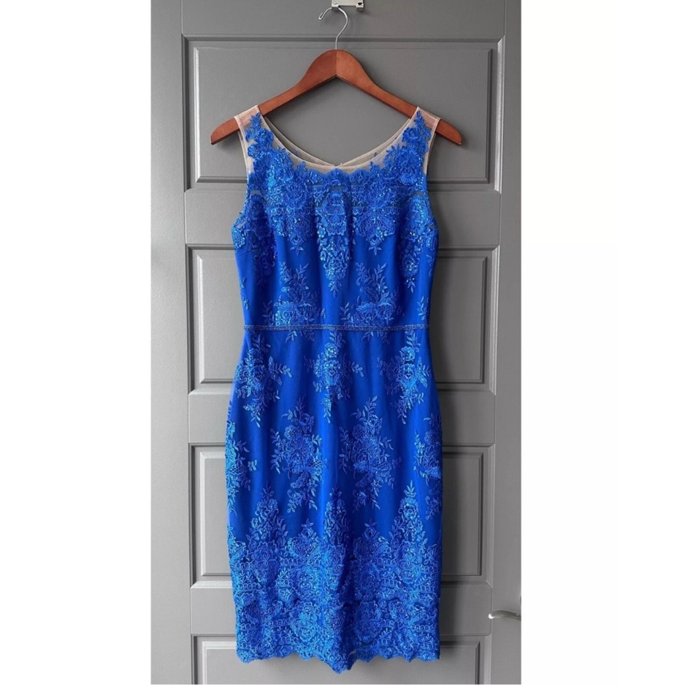 Marchesa notte embroidered midi dress size 6